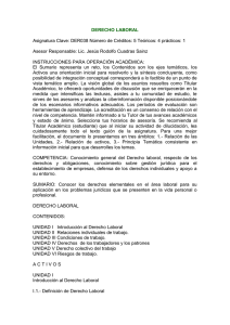 Derecho laboral - Universidad Autónoma Indígena de México
