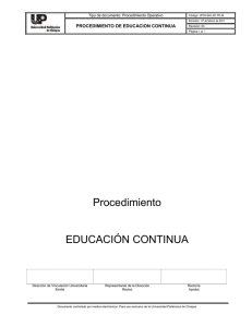 Educación continua - Universidad Politécnica de Chiapas