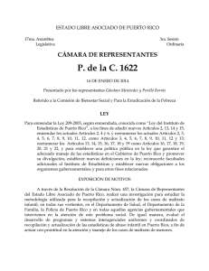 P. de la C. 1622 CÁMARA DE REPRESENTANTES