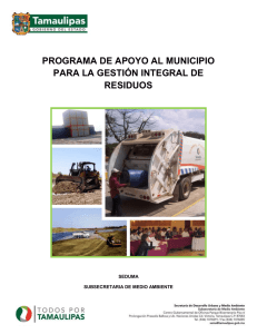 programa de apoyo al municipio para la gestión integral de residuos