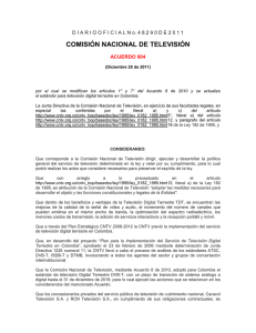 Acuerdo 4 de 2011 CNTV