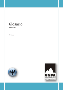 Glosario - Carreras de Sistemas - UARG - UNPA