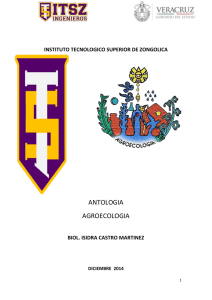 ANTOLOGIA AGROECOLOGIA - instituto tecnologico superior