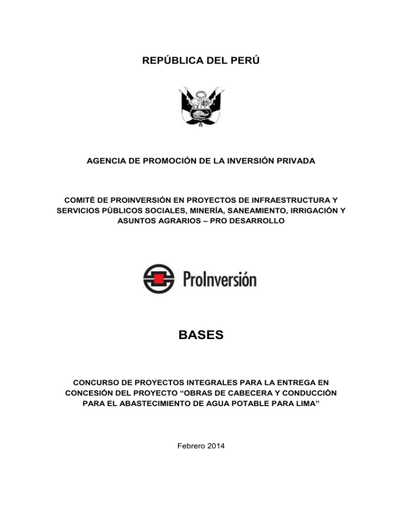 Bases Agencia De Promoci n De La Inversi n Privada