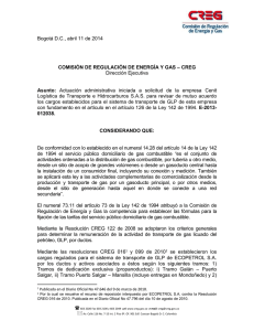 AUTO CENIT ABR.11-14 - CREG Comisión de Regulación de