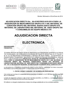 Acta de Hechos - compras del IMSS - Instituto Mexicano del 