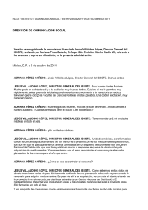 05 de OCTUBRE de 2011 direcciÓN de comunicaciÓn social