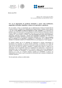 Boletín núm.P022 México, D.F., 20 de marzo de 2015. “2015, Año
