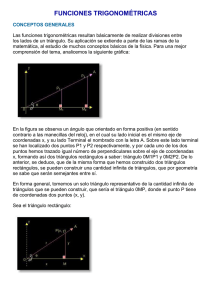 funciones trigonométricas - Comunidad Virtual de Matemática