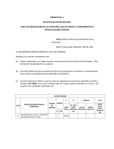 Anexo 1 SDC N° Proceso MA 1384 2015 SDC No. 005.