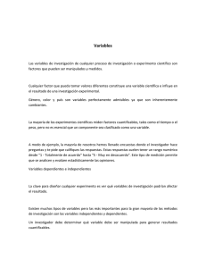 Variables