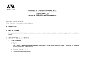 UNIVERSIDAD AUTÓNOMA METROPOLITANA  UNIDAD IZTAPALAPA División de Ciencias Sociales y Humanidades