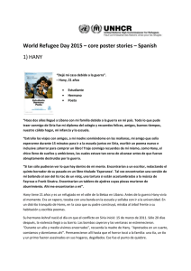 World Refugee Day 2015 – core poster stories – Spanish