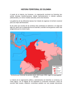 historia territorial de colombia