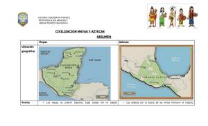 4º básico guía resumen Mayas y aztecas