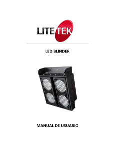 LED BLINDER MANUAL DE USUARIO