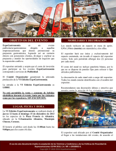 objetivos del evento - ExpoGastronomía Venezuela