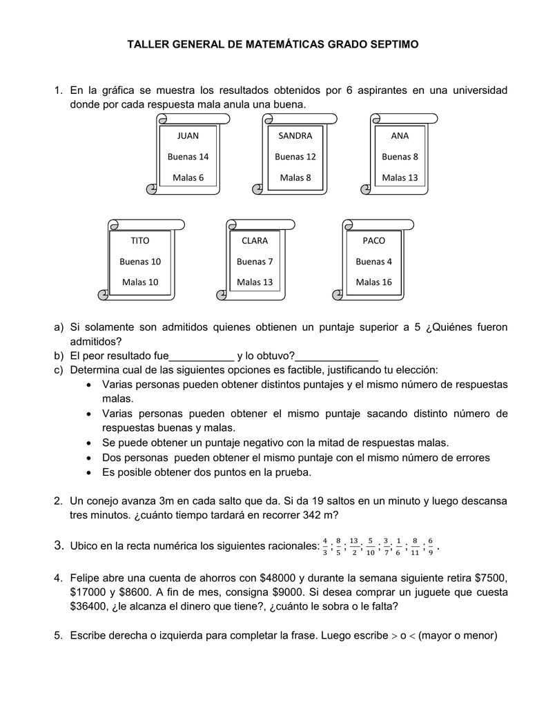 TALLER GENERAL DE MATEMÁTICAS GRADO SEPTIMO (18