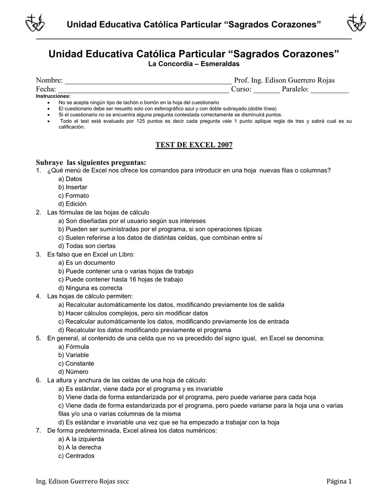 Unidad Educativa Católica Particular “Sagrados Corazones”