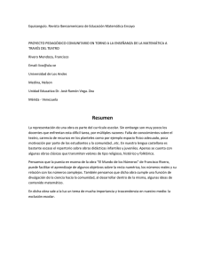 Proyecto Comunitario. - Web del Profesor