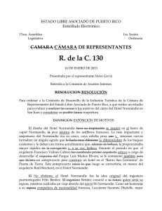 R. de la C. 130 CAMARA CÁMARA DE REPRESENTANTES Entirillado Electrónico