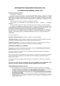 INSTRUMENTOS FINANCIEROS DERIVADOS (IFD) Y LA