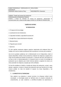 SUBSECTOR/MODULO:  VERIFICACION  DE NIVEL/CURSO: EXISTENCIAS PROFESOR: Adrián Gutiérrez Pérez