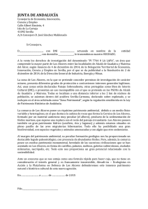 carta consejero - Alwadi-ira Grupo ecologista de Alcala de Guadaira