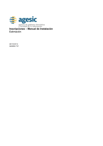&ndash; Manual de Instalaci&oacute;n Inscripciones Estimaci&oacute;n