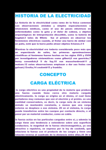 HISTORIA DE LA ELECTRICIDAD