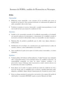 Insumos de FODA y análisis de Promoción en Nicaragua v2