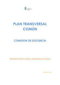 Plan transversal común - Fundación Investigación Hospital General