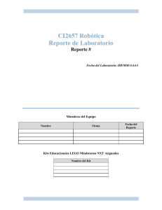 CI2657 Robótica Reporte de Laboratorio  Reporte #