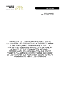 SG/Propuesta 315 - Comunidad Andina