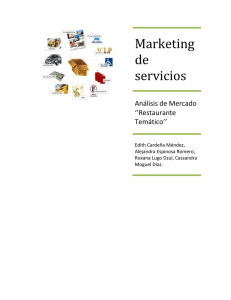 Marketing de servicios Análisis de Mercado