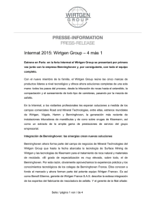 Intermat 2015: Wirtgen Group – 4 más 1 Estreno en París: en la feria