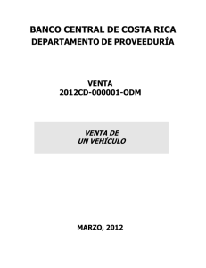 Venta No. 000001-2012-ODM