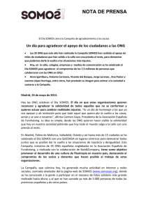 Nota de prensa oficial - D&iacute;a SOMOS