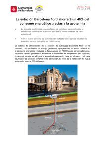 La estación Barcelona Nord ahorrará un 40% del »