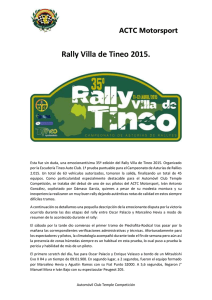 Cronica Rally Villa de Tineo 2015