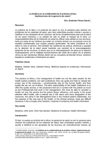 La bioética en la cotidianidad de la práctica clínica