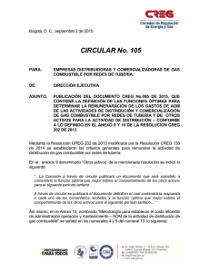 Circular105-2015 - CREG Comisión de Regulación de Energía