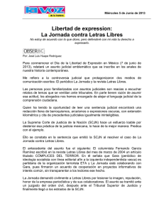 Libertad de expression: La Jornada contra Letras Libres