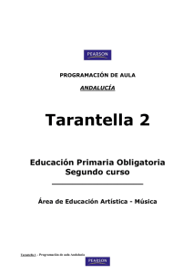 Tarantella 2 programación de aula Andalucía
