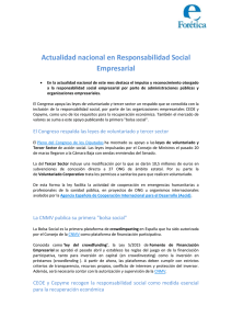 Actualidad nacional en Responsabilidad Social Empresarial