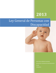 Ley General de Personas con Discapacidad