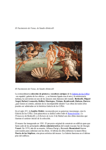 El Nacimiento de Venus, de Sandro Botticelli