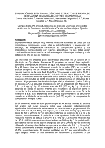 protocolo para la caracterización de propóleo zacatecano y su
