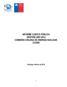 INFORME CUENTA PÚBLICA - Comisión Chilena de Energía Nuclear