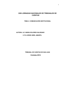 XXIII JORNADAS NACIONALES DE TRIBUNALES DE CUENTAS